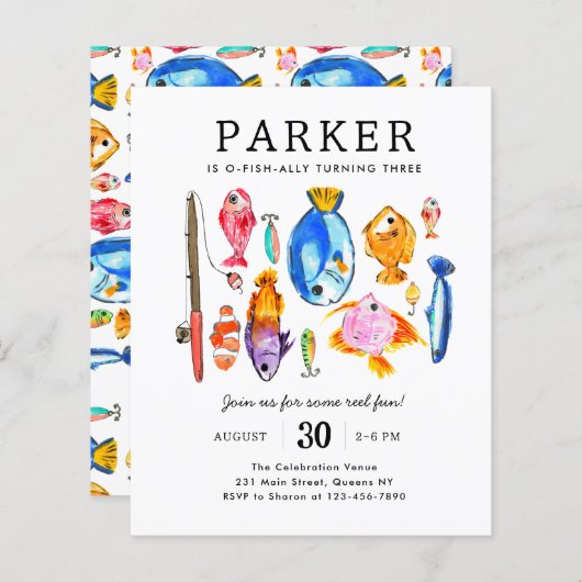 Haushaltsfischerei Spaß beim Angeln am Geburtstag (Vorne/Hinten)