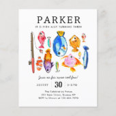 Haushaltsfischerei Spaß beim Angeln am Geburtstag (Vorderseite)