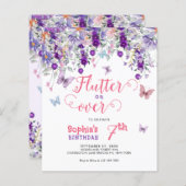 HAUSHALTSflattern über Blumenschmetterling Geburts (Vorne/Hinten)