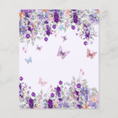 HAUSHALTSflattern über Blumenschmetterling Geburts (Rückseite)