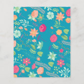 Haushaltsfloralen auf hellblau (jedes Alter) Einla Flyer (Hinten)