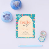 Haushaltsfloralen auf hellblau (jedes Alter) Einla Flyer (Einzeln)