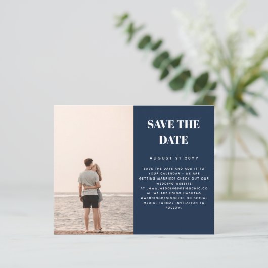 HAUSHALTSFoto Retten Datum Minimalistisch Einfach  (Stehend Vorderseite)