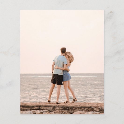 HAUSHALTSFoto Retten Datum Minimalistisch Einfach (Rückseite)