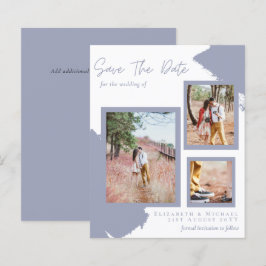 HAUSHALTSFoto Save the Date Verlobung Dusty Blue