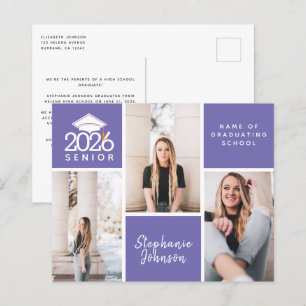 HAUSHALTSFoto Senior Abschluss Postkarte