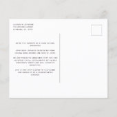 HAUSHALTSFoto Senior Abschluss Postkarte (Rückseite)