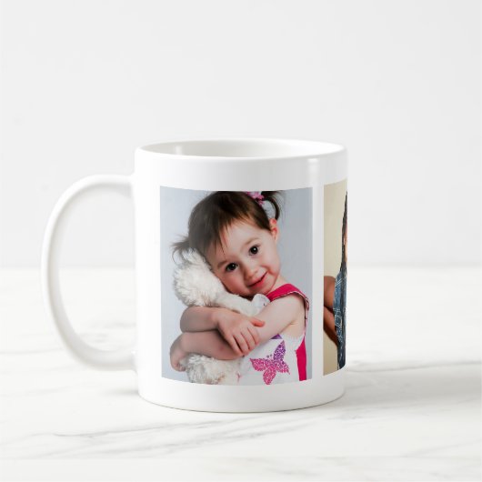 HAUSHALTSFOTO-TASSE - Enkel Grandkids Collage Kaffeetasse (Links)