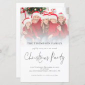 HAUSHALTSFoto Überlagern Weihnachten Party Einladu (Vorne/Hinten)