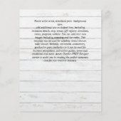 HAUSHALTSFOTO Verlobte Hochzeitsankündigung (Rückseite)