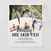 HAUSHALTSFOTO Verlobte Hochzeitsankündigung (Vorderseite)