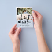 HAUSHALTSFOTO Verlobte Hochzeitsankündigung Flyer (Gruppe)