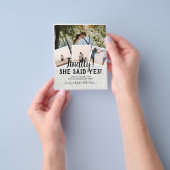 HAUSHALTSFOTO Verlobte Hochzeitsankündigung Flyer (Gruppe)