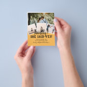 HAUSHALTSFOTO Verlobte Hochzeitsankündigung Flyer (Gruppe)