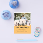 HAUSHALTSFOTO Verlobte Hochzeitsankündigung Flyer (Einzeln)