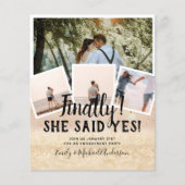 HAUSHALTSFOTO Verlobte Hochzeitsankündigung Flyer (Vorne)