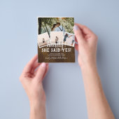 HAUSHALTSFOTO Verlobte Hochzeitsankündigung Flyer (Gruppe)