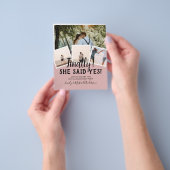 HAUSHALTSFOTO Verlobte Hochzeitsankündigung Flyer (Gruppe)