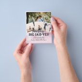 HAUSHALTSFOTO Verlobte Hochzeitsankündigung Flyer (Gruppe)