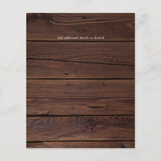 HAUSHALTSFotoCollage Moderne Hochzeit (Rückseite)