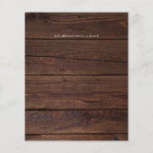 HAUSHALTSFotoCollage Moderne Hochzeit Flyer (Hinten)