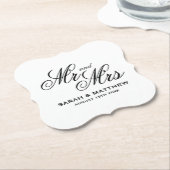 Haushaltsfreundliches Design Gewohnheit Mr. und Mr Untersetzer (angewinkelt)