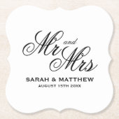 Haushaltsfreundliches Design Gewohnheit Mr. und Mr Untersetzer (Vorderseite)