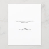 Haushaltsfreundliches Foto für moderne Babys (Rückseite)