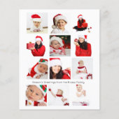 HAUSHALTSFrohe Festtage Zwölf Fotos Personalisiert (Vorderseite)