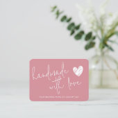 Haushaltsführung mit Liebe Rosa dank Candle Care Visitenkarte (Stehend Vorderseite)