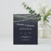 Haushaltsgemäß. Hochzeitseinladung. Einladung (Stehend Vorderseite)