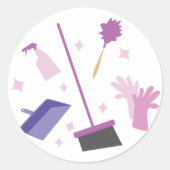 Haushaltsgeräte Runder Aufkleber (Vorderseite)