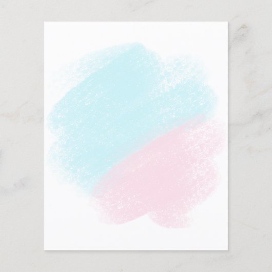 Haushaltsgeschlecht enthüllt Party laden blau oder (Rückseite)