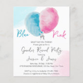 Haushaltsgeschlecht enthüllt Party laden blau oder (Vorderseite)