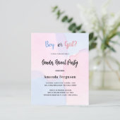 Haushaltsgeschlecht enthüllt Party Rosa Blau Einla (Stehend Vorderseite)