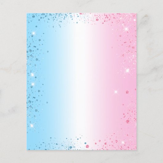 Haushaltsgeschlecht enthüllt Schmetterlinge mit Ba (Rückseite)