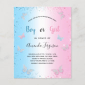 Haushaltsgeschlecht enthüllt Schmetterlinge mit Ba (Vorderseite)