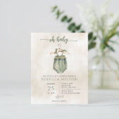 Haushaltsgeschlechtsneutrale Kinderdusche Einladun (Stehend Vorderseite)