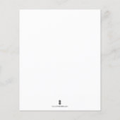 Haushaltsgeschlechtsneutrales Thema Babyduschdusch Flyer (Hinten)