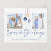 Haushaltsgewässer und Grüße Küste Weihnachten (Vorderseite)