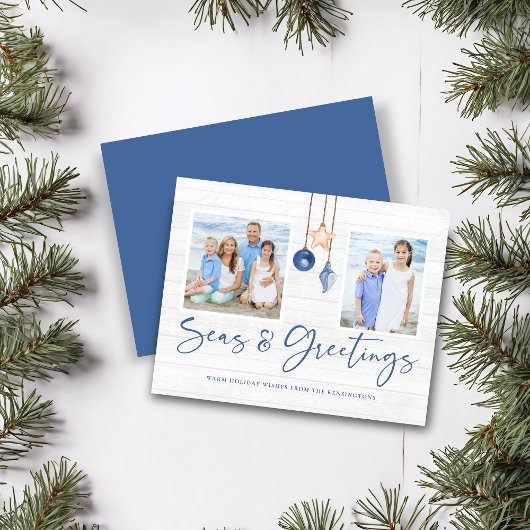 Haushaltsgewässer und Grüße Küste Weihnachten