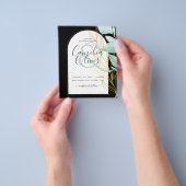 HAUSHALTSGLAS Gold Leaf Ampere und Hochzeit Flyer (Gruppe)