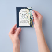 HAUSHALTSGLAS Gold Leaf Ampere und Hochzeit Flyer (Gruppe)