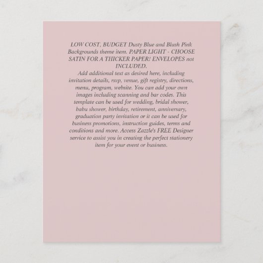 HAUSHALTSGlassgrün Eukalyptus-Blätter Hochzeit Flyer (Hinten)