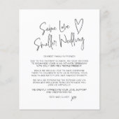 Haushaltsgleiche Liebe Kleinere Hochzeitsankündigu (Vorderseite)