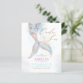 HAUSHALTSGlitzer Meerjungfrau ONEder Sea Geburtsta (Stehend Vorderseite)