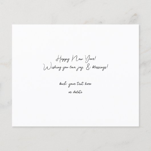 Haushaltsglücklich Neues Jahr Minimalistisches Chi Flyer (Hinten)