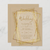 HAUSHALTSGOLD Glitzer Foil Look WEDATIONS (Vorne/Hinten)