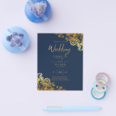 HAUSHALTSGOLD LACE All-in-1 Wedding Invite QR Code Flyer (Einzeln)