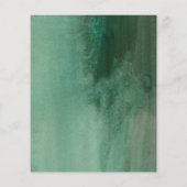 Haushaltsgrün Blumendusche Einladungen (Rückseite)